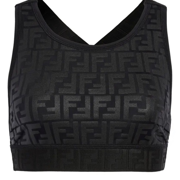 Fendi Rama embossed fitness top size 50/14 - Picture 2 of 8